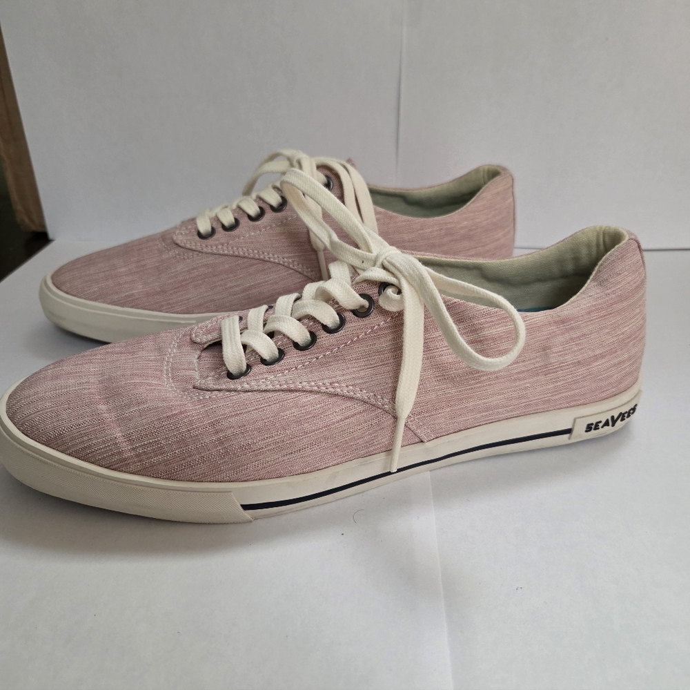 SeaVees Hermosa Sneaker Summer Oxford Mens 8.5 Pink